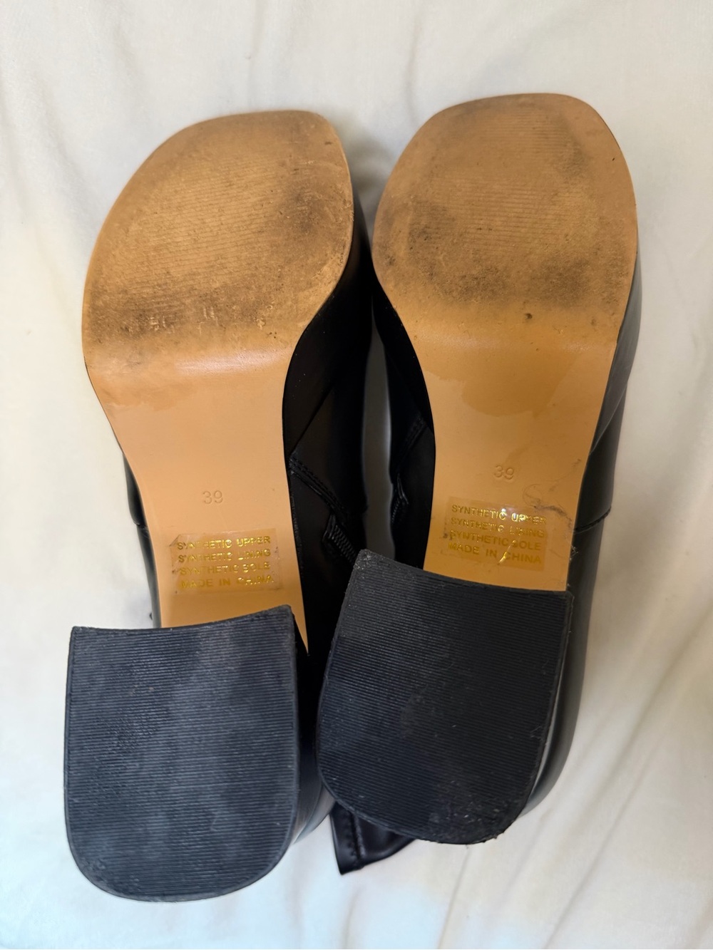 Silent D Otto Boots for Anthropologie Black Platform Block Heel Boot 8.5 / EU 39 - Picture 12 of 12